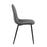 LumiSource Pebble Chair, Set of 2 in Black Steel/Grey PU