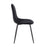 LumiSource Pebble Chair, Set of 2 in Black Steel/Black Velvet