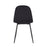 LumiSource Pebble Chair, Set of 2 in Black Steel/Black Velvet