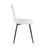 LumiSource Pebble Chair, Set of 2 in Black Steel/Cream Velvet