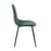 LumiSource Pebble Chair, Set of 2 in Black Steel/Green Velvet
