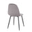 LumiSource Pebble Chair, Set of 2 in Black Steel/Grey Velvet