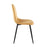 LumiSource Pebble Chair, Set of 2 in Black Steel/Yellow Velvet