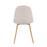 LumiSource Pebble Chair, Set of 2, Natural Wood/Beige Fabric
