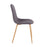 LumiSource Pebble Chair, Set of 2, Natural Wood/Charcoal