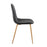LumiSource Pebble Chair, Set of 2, Natural Wood/Black PU