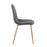 LumiSource Pebble Chair, Set of 2 in Natural Metal/Grey PU