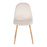 LumiSource Pebble Chair, Set of 2, Natural Wood/Cream Velvet