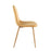 LumiSource Pebble Chair, Set of 2, Natural Wood/Yellow Velvet