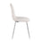 LumiSource Pebble Chair, Set of 2 in Chrome/Beige Fabric