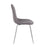 LumiSource Pebble Chair, Set of 2 in Chrome/Charcoal Fabric