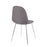 LumiSource Pebble Chair, Set of 2 in Chrome/Charcoal Fabric