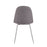 LumiSource Pebble Chair, Set of 2 in Chrome/Charcoal Fabric