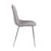 LumiSource Pebble Chair, Set of 2 in Chrome/Light Grey Fabric