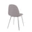 LumiSource Pebble Chair, Set of 2 in Chrome/Light Grey Fabric