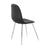 LumiSource Pebble Chair, Set of 2 in Chrome/Black PU