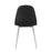LumiSource Pebble Chair, Set of 2 in Chrome/Black PU