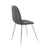 LumiSource Pebble Chair, Set of 2 in Chrome/Grey PU