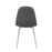 LumiSource Pebble Chair, Set of 2 in Chrome/Grey PU
