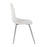 LumiSource Pebble Chair, Set of 2 in Chrome/White PU