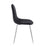 LumiSource Pebble Chair, Set of 2 in Chrome/Black Velvet