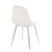 LumiSource Pebble Chair, Set of 2 in Chrome/Cream Velvet