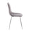 LumiSource Pebble Chair, Set of 2 in Chrome/Grey Velvet