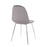 LumiSource Pebble Chair, Set of 2 in Chrome/Grey Velvet