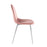 LumiSource Pebble Chair, Set of 2 in Chrome/Pink Velvet