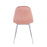 LumiSource Pebble Chair, Set of 2 in Chrome/Pink Velvet