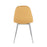 LumiSource Pebble Chair, Set of 2 in Chrome/Yellow Velvet