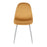 LumiSource Pebble Chair, Set of 2 in Chrome/Yellow Velvet