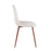 LumiSource Pebble Chair, Set of 2 in Walnut Metal/Beige Fabric