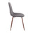 LumiSource Pebble Chair, Set of 2, Walnut/Charcoal Fabric