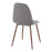 LumiSource Pebble Chair, Set of 2, Walnut/Charcoal Fabric