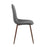 LumiSource Pebble Chair, Set of 2 in Walnut Metal/Grey PU