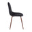 LumiSource Pebble Chair, Set of 2 in Walnut Metal/Black Velvet
