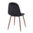 LumiSource Pebble Chair, Set of 2 in Walnut Metal/Black Velvet