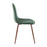 LumiSource Pebble Chair, Set of 2 in Walnut Metal/Green Velvet