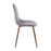 LumiSource Pebble Chair, Set of 2 in Walnut Metal/Grey Velvet