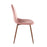 LumiSource Pebble Chair, Set of 2 in Walnut Metal/Pink Velvet