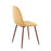 LumiSource Pebble Chair, Set of 2 in Walnut Metal/Yellow Velvet