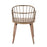 LumiSource Riley Chair, Antique Copper Metal/White Washed Wood