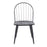 LumiSource Riley High Back Chair, Set of 2, Black/Black Wood