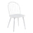 LumiSource Riley High Back Chair, Set of 2, White/White Wood