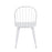 LumiSource Riley High Back Chair, Set of 2, White/White Wood