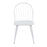 LumiSource Riley High Back Chair, Set of 2, White/White Wood