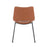 LumiSource Robbi Dining Chair, Set of 2 in Black Steel/Camel PU
