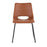 LumiSource Robbi Dining Chair, Set of 2 in Black Steel/Camel PU