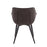 LumiSource Rouche Chair, Set of 2, Black/Black Cowboy Fabric